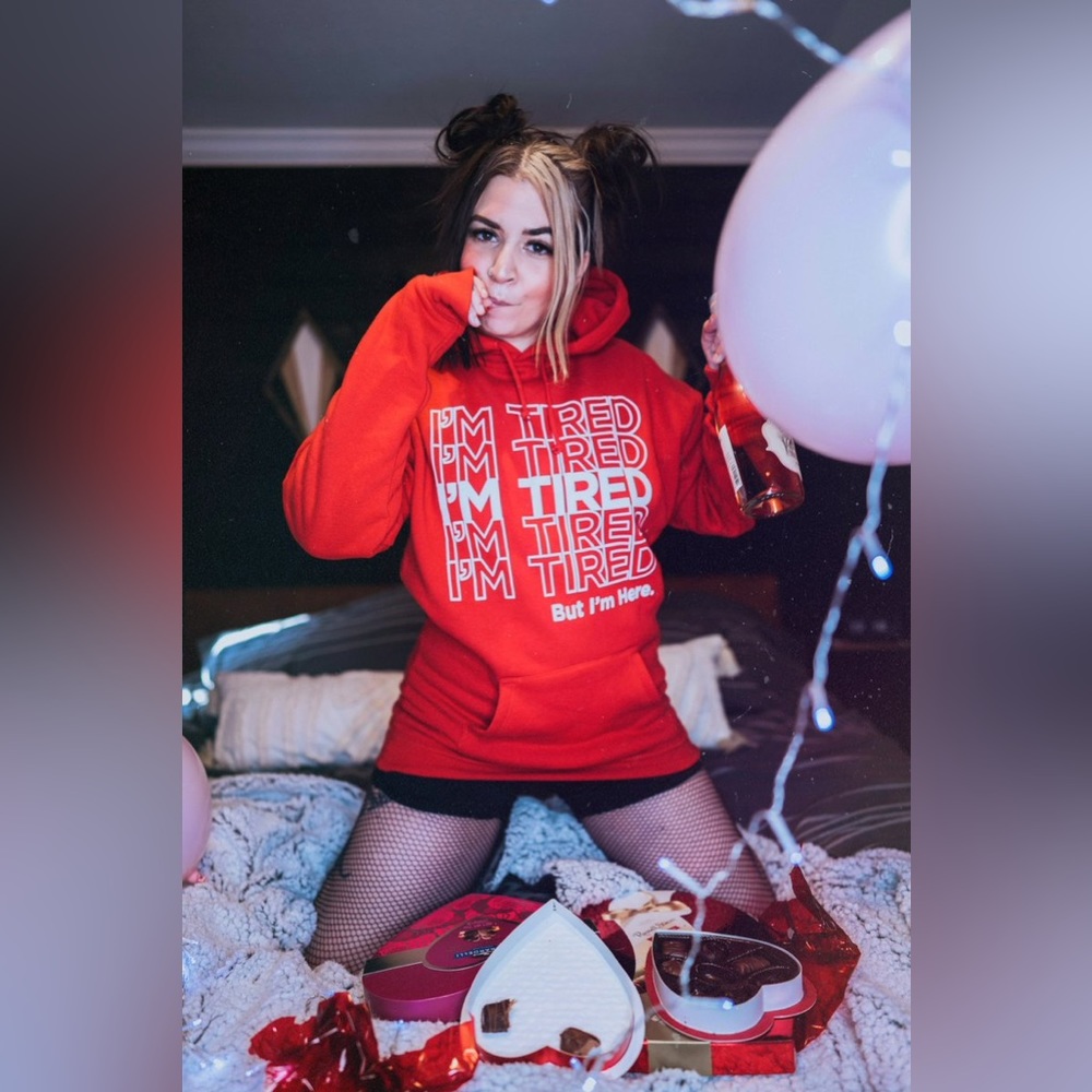 Girrlscout Limited Edition Vday I’m Tired Hoodie